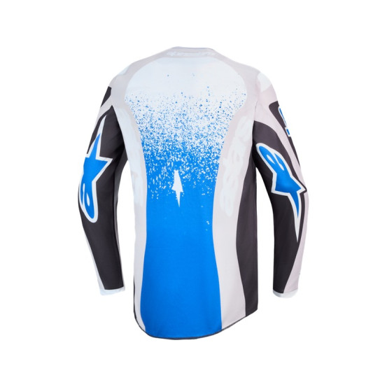 Maillot cross Alpinestars 2027 Fluid Drag - Gris Lila Bleu Ucla