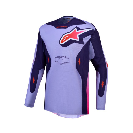 Maillot cross Alpinestars 2027 Racer Air Hunt - Violet Rose Fluo