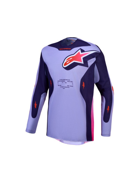 Maillot cross Alpinestars 2027 Racer Air Hunt - Violet Rose Fluo