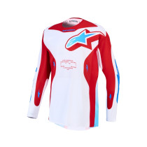 Maillot cross Alpinestars 2027 Racer Hunt - Blanc Rouge Bleu Ucla