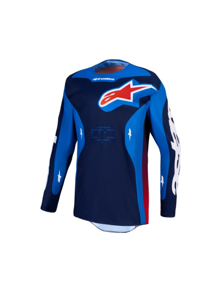 Maillot cross Alpinestars 2027 Racer Hunt - Bleu Rouge