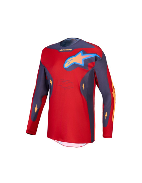 Maillot cross Alpinestars 2027 Racer Hunt - Rouge Gris Corail