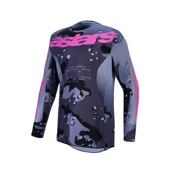 Maillot cross Alpinestars 2027 Racer Lone - Camo Gris Violet