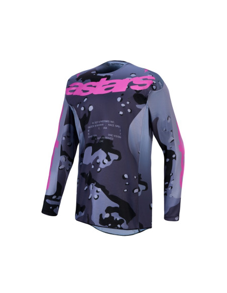 Maillot cross Alpinestars 2027 Racer Lone - Camo Gris Violet
