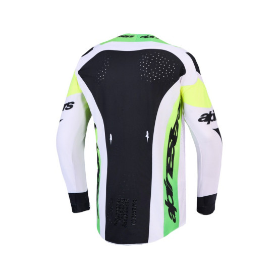 Maillot cross Alpinestars 2027 Supertech Dyna - Lila Vert Fluo Noir