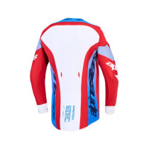 Maillot cross Alpinestars 2027 Supertech Dyna - Rouge Blanc Bleu 2