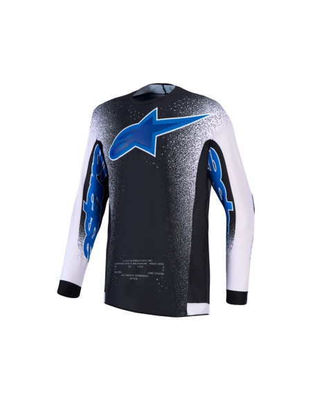 Maillot cross Alpinestars 2027 Supertech Hiten AFD - Noir Lila Bleu