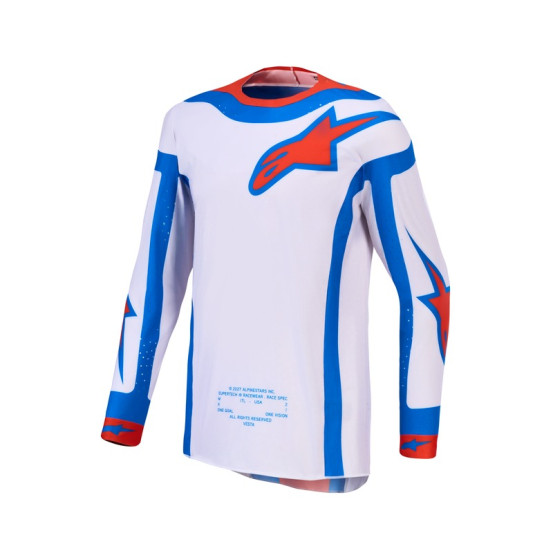 Maillot cross Alpinestars 2027 Supertech Vesta - Lila Rouge