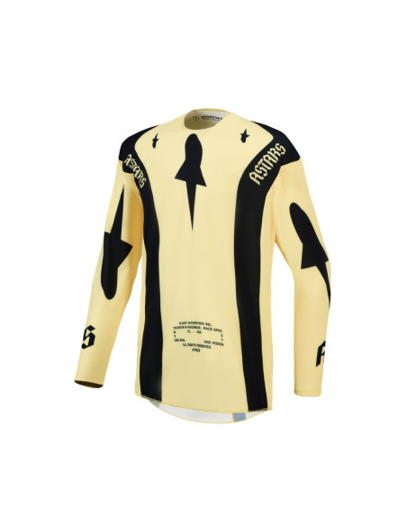 Maillot cross Alpinestars 2027 Techstar Atrox - Jaune Noir