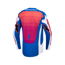 Maillot cross Alpinestars 2027 Techstar Maven - Blanc Corail Bleu 2