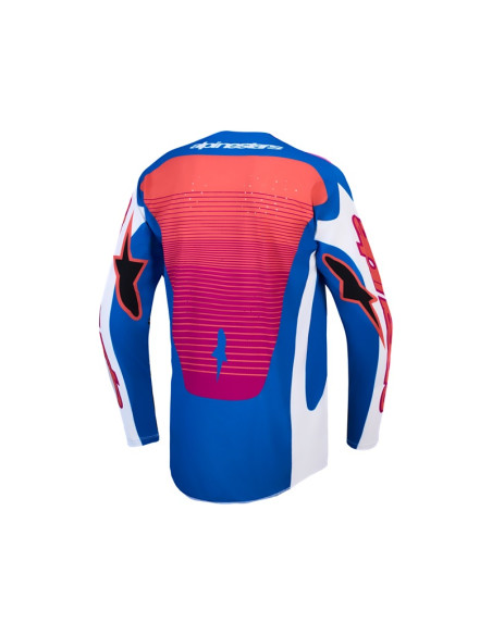 Maillot cross Alpinestars 2027 Techstar Maven - Blanc Corail Bleu