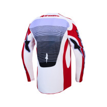 Maillot cross Alpinestars 2027 Techstar Maven - Rouge Blanc Lavande Noir 2