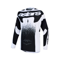 Maillot cross Alpinestars 2027 Techstar Swan - Blanc Noir