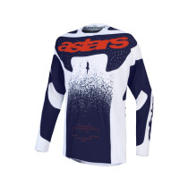Maillot cross Alpinestars 2027 Techstar Swan - Lila Gris Rouge Fluo