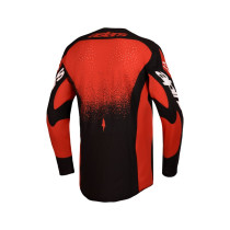 Maillot cross Alpinestars 2027 Techstar Swan - Rouge Noir Blanc 2