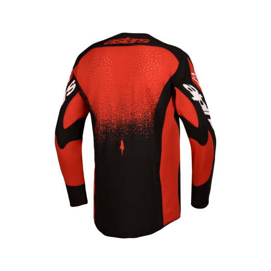 Maillot cross Alpinestars 2027 Techstar Swan - Rouge Noir Blanc