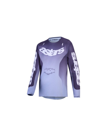 Maillot cross enfant Alpinestars 2027 Fluid Amber - Gris Lila