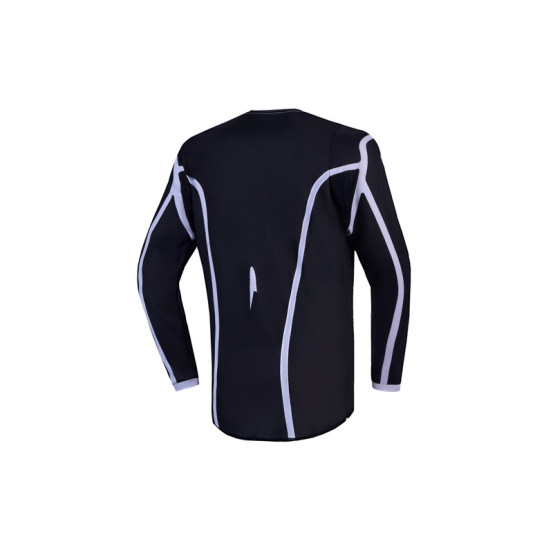 Maillot cross enfant Alpinestars 2027 Fluid Apex V2 - Noir Argent