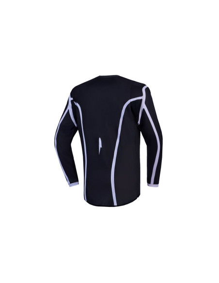 Maillot cross enfant Alpinestars 2027 Fluid Apex V2 - Noir Argent