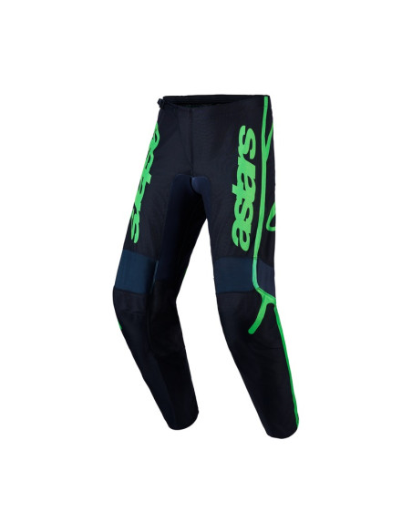 Pantalon cross Alpinestars 2027 Fluid Apex V2 Lila - Noir Vert Fluo