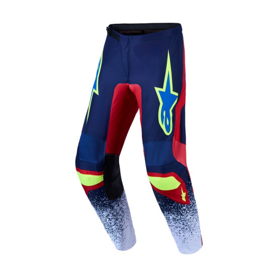 Pantalon cross Alpinestars 2027 Fluid Drag - Bleu Rouge Blanc