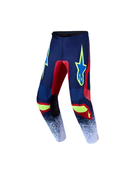 Pantalon cross Alpinestars 2027 Fluid Drag - Bleu Rouge Blanc