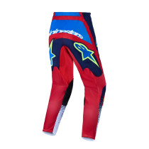 Pantalon cross Alpinestars 2027 Fluid Drag - Bleu Rouge Blanc 2