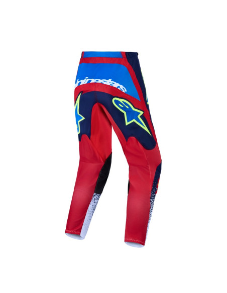 Pantalon cross Alpinestars 2027 Fluid Drag - Bleu Rouge Blanc