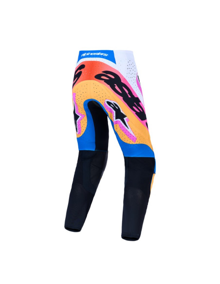 Pantalon cross Alpinestars 2027 Supertech Dyna - Blanc Bleu Noir Violet