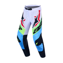 Pantalon cross Alpinestars 2027 Supertech Dyna - Lila Vert Fluo Noir