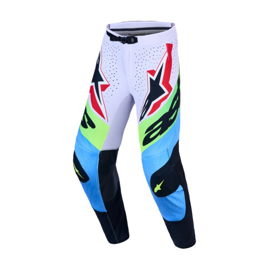 Pantalon cross Alpinestars 2027 Supertech Dyna - Lila Vert Fluo Noir
