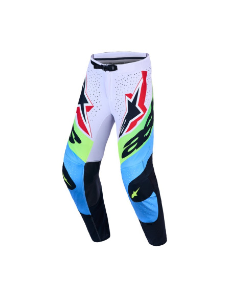 Pantalon cross Alpinestars 2027 Supertech Dyna - Lila Vert Fluo Noir