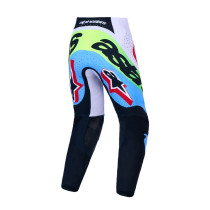 Pantalon cross Alpinestars 2027 Supertech Dyna - Lila Vert Fluo Noir 2
