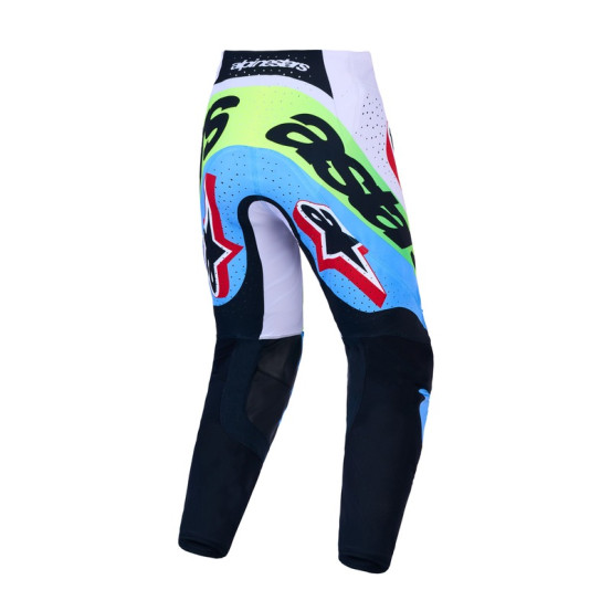 Pantalon cross Alpinestars 2027 Supertech Dyna - Lila Vert Fluo Noir