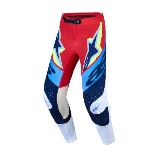 Pantalon cross Alpinestars 2027 Supertech Dyna - Rouge Blanc Bleu