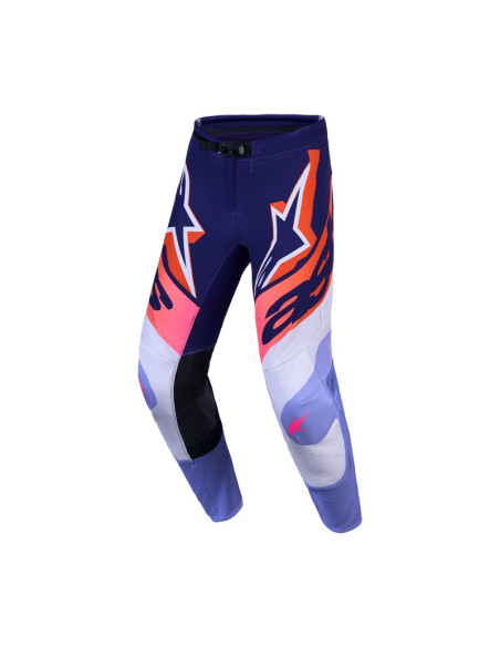 Pantalon cross Alpinestars 2027 Supertech Dyna - Violet Rose Fluo