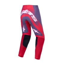 Pantalon cross Alpinestars 2027 Supertech Hiten AFD - Gris Rouge Fluo Lila 2
