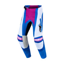 Pantalon cross Alpinestars 2027 Techstar Maven - Blanc Corail Bleu