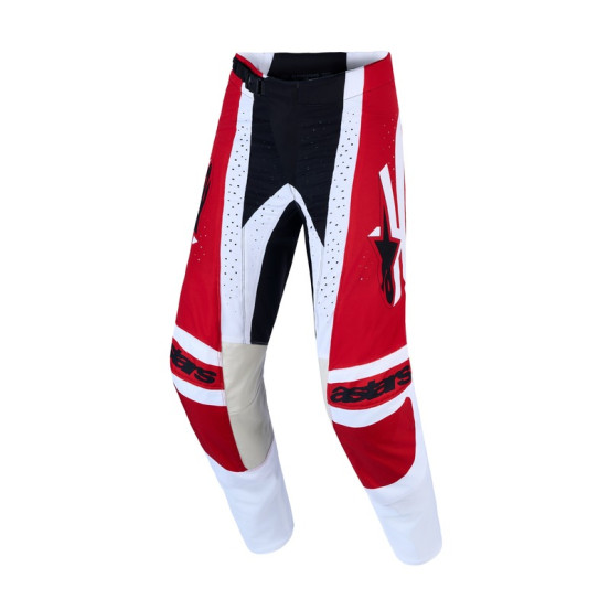 Pantalon cross Alpinestars 2027 Techstar Maven - Rouge Blanc Lavande Noir