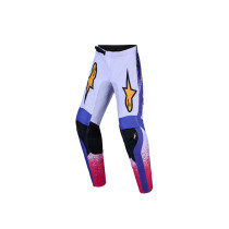Pantalon cross enfant Alpinestars 2027 Fluid Drag - Lila Bleu Rouge