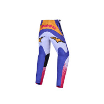 Pantalon cross enfant Alpinestars 2027 Fluid Drag - Lila Bleu Rouge 2