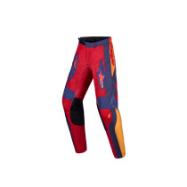 Pantalon cross enfant Alpinestars 2027 Fluid Hunt - Rouge Gris Corail