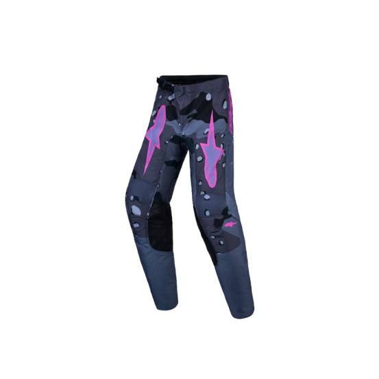 Pantalon cross enfant Alpinestars 2027 Fluid Lone - Camo Gris Violet