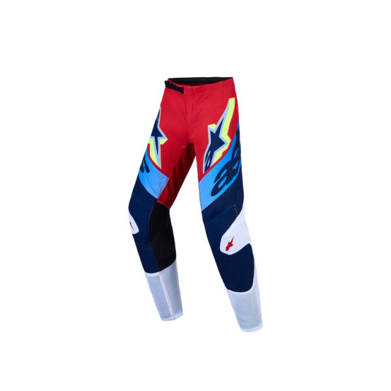 Pantalon cross enfant Alpinestars 2027 Supertech Dyna - Rouge Blanc Bleu
