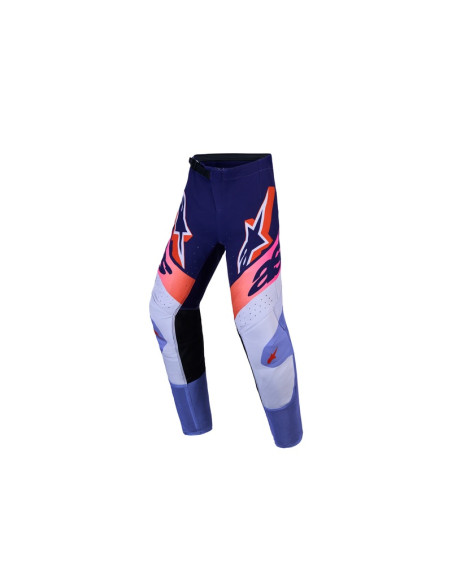 Pantalon cross enfant Alpinestars 2027 Supertech Dyna - Violet Rose Fluo