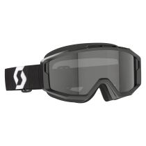 Masque cross Scott Split OTG Noir Blanc - écran iridium Gris foncé