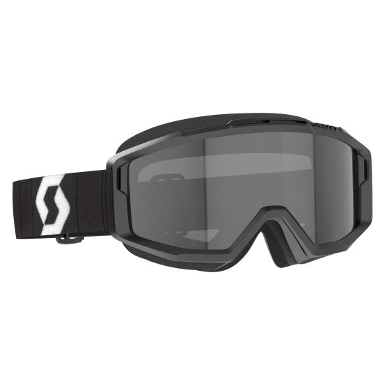Masque cross Scott Split OTG Noir Blanc - écran iridium Gris foncé