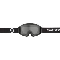 Masque cross Scott Split OTG Noir Blanc - écran iridium Gris foncé 2