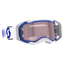 Masque cross Scott Prospect 2.0 Amplifier Doppler Blanc Bleu - écran iridium Rose
