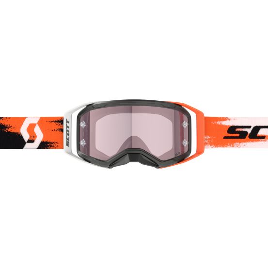 Masque cross Scott Prospect 2.0 Amplifier Noir Orange fluo - écran iridium Rose